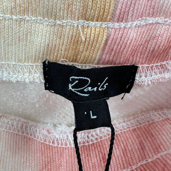 Rails Jane Gradient Pull-On Lounge Shorts Sunset Tie Dye sz L LARGE Women's - Picture 3 of 5